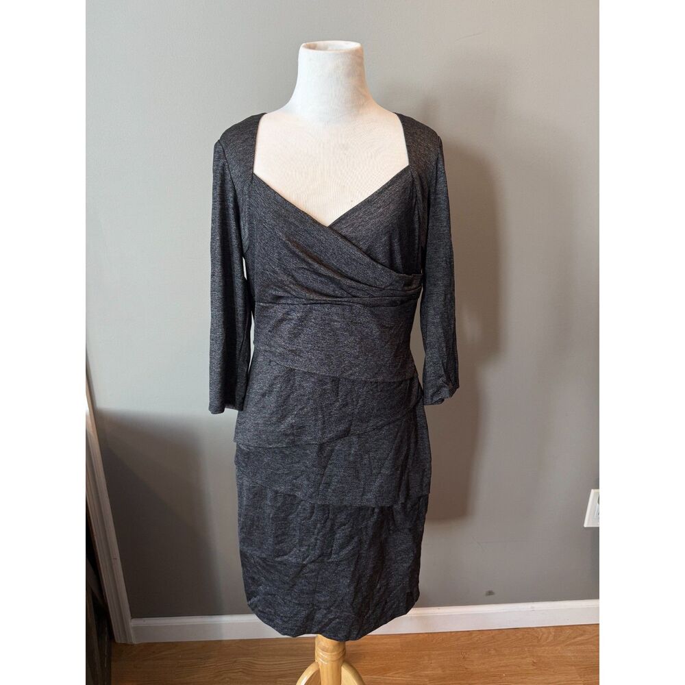 Size 12 WHBM gray long sleeve dress